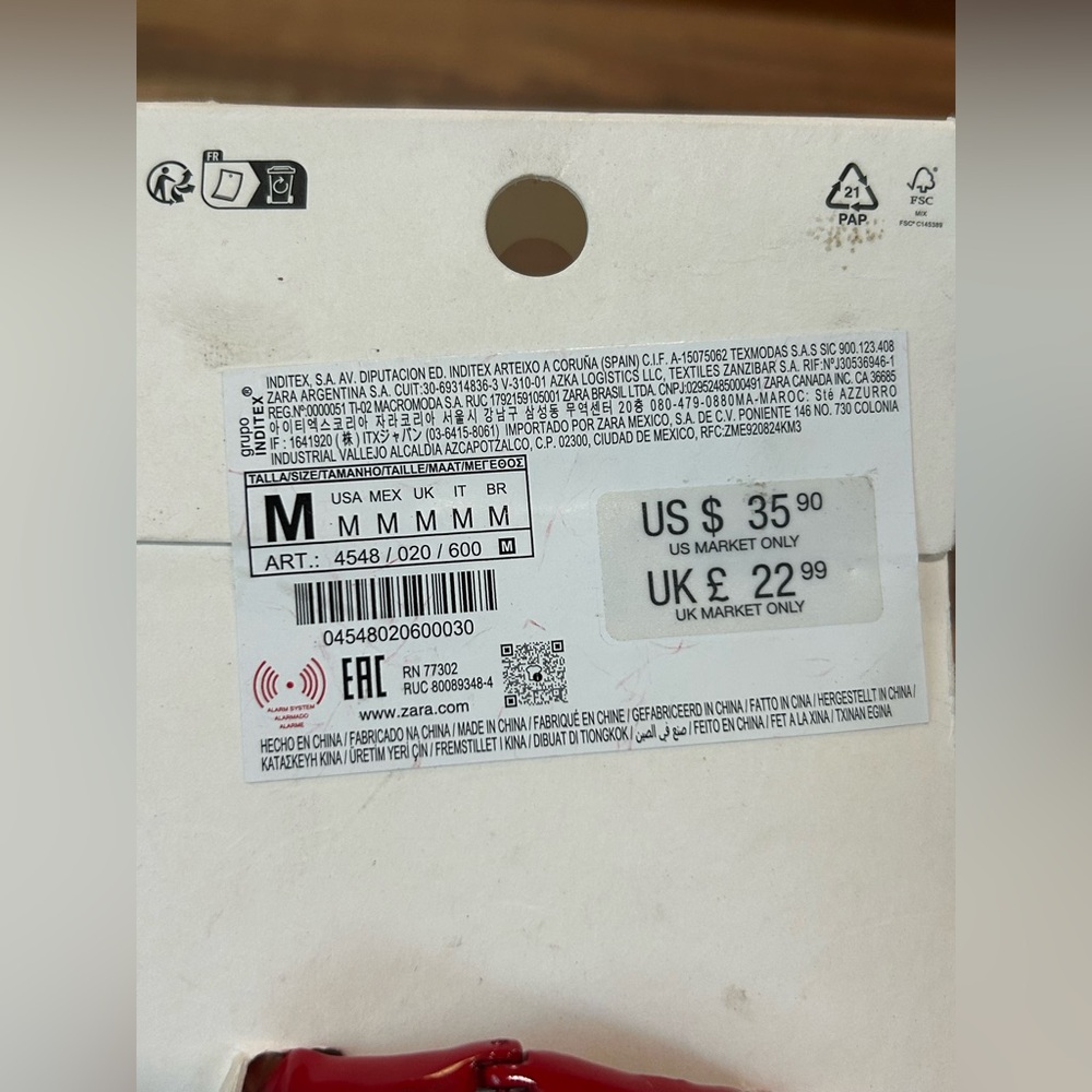 Zara Vibrant Red bracelet - Picture 4 of 5